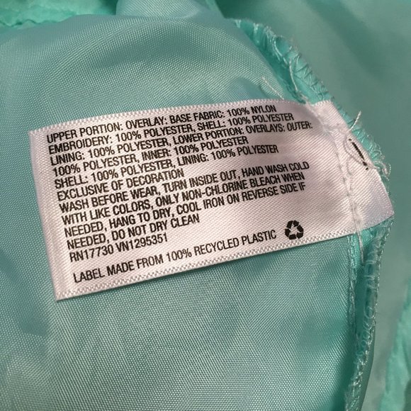Cherokee Sleeveless Mint Green Dress - Size 14/16 - Picture 7 of 7